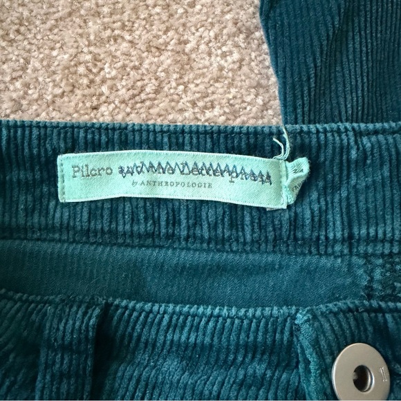 Pilcro and the Letterpress Teal Corduroy Flare Pants - Picture 10 of 12